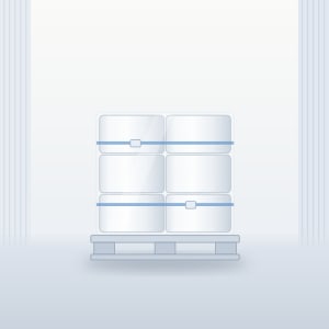 Palletized container loading — Strapped, shrink-wrapped pallets loaded to FCL.